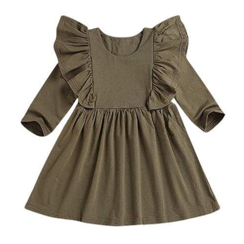 Kids Plain Full Sleeve Brown Cotton Frock Age Group: 1