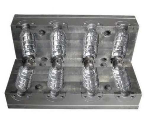 Silver 0.01 Mm Tolerance 4 Cavity Stainless Steel Pet Blow Mould For Industrial Use