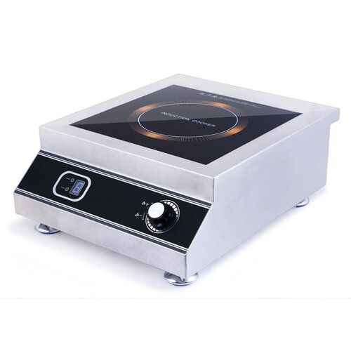 5000 Watt 240 Voltage 50 Hertz Stainless Steel Commercial Induction Cooker