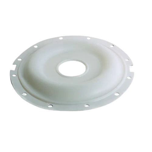 White 60 Shore A Handness Tear Resistance Round Rubber Ptfe Diaphragm