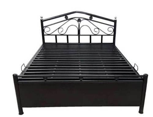 7X4 Feet 26 Kilogram Modern Mild Steel Metal Single Bed  No Assembly Required