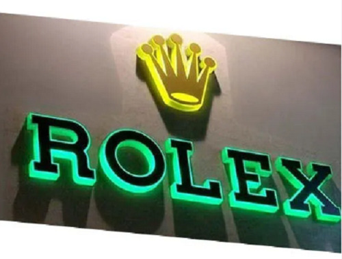 Black 8 X 1 Feet 220 Voltage 1800x1920 Pixels Acrylic 3d Sign Board For 