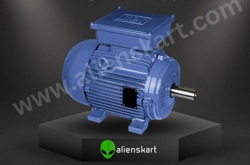 Blue Color Coated Three Phase Electric Ac Motor For Industrial Use