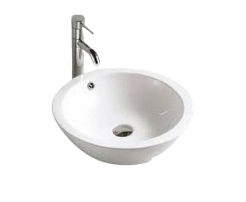 White Glossy Finish Ceramic Wash Basin