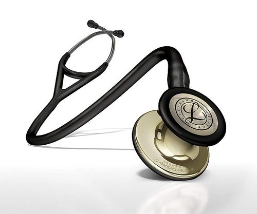 Littmann Cardiology IV Stethoscope - Brass Double-Sided Chestpiece | Tunable Diaphragm, Soft Sealing Eartips, 7-Year Warranty, High Acoustic Performance