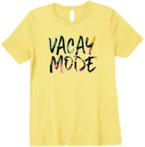 Men's Short Sleeve Printed Casual T-Shirt - Cotton, S-XL | Lightweight, Breathable, Stylish Yellow Design