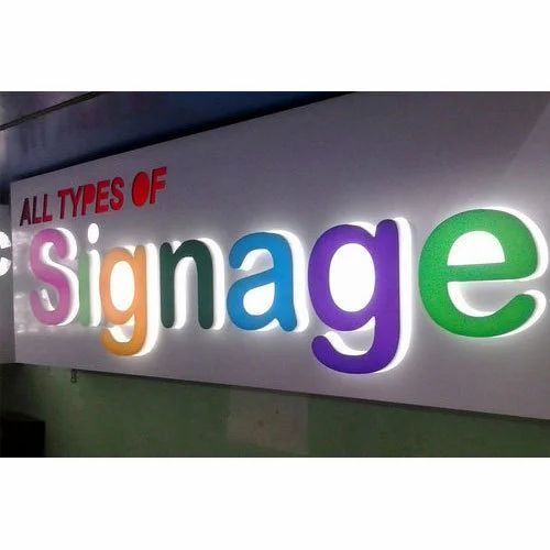 Multi Colored Acrylic 3d Signage Board In English Alphabet For Promotional And Advertising