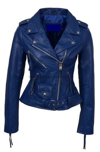 Zipper Closure Full Sleeves Washable Stylish Leather Jacket For Girls Age Group: 14 To 20