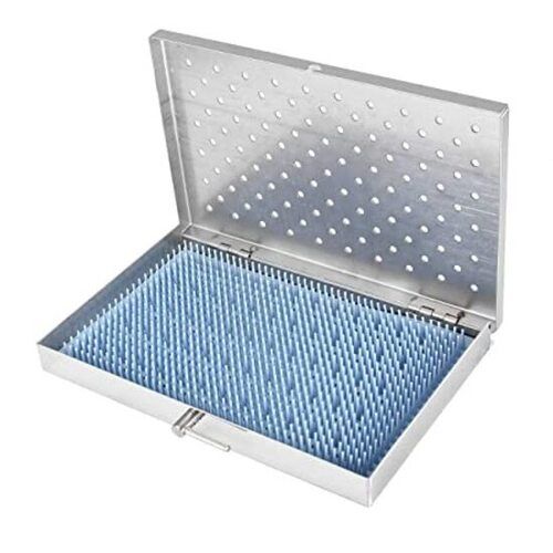 10.0x6.0x1.75 Inches Rectangular Stainless Steel Sterilization Tray 