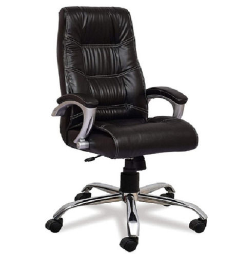 Machine Made 15 Kilogram Easy To Clean And Durable Matt Finish Leather Office Chair 