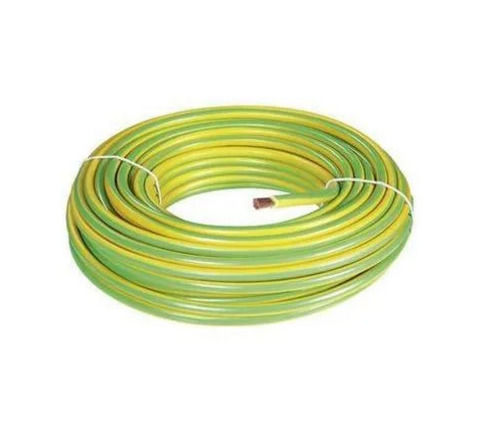 Yellow And Green 220 Volt Single Core Solid Conductor Copper Cable For Electrical Use