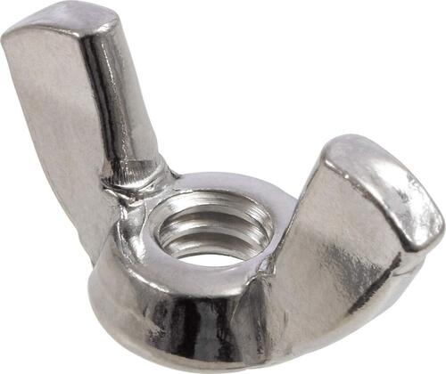 Silver 300 Mpa 60 Hrc Hot Rolled Polished Finish Stainless Steel Wing Nut