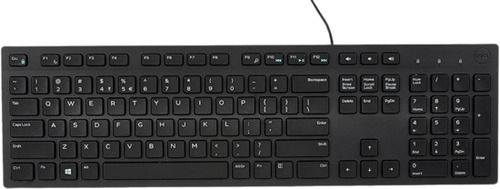 Black Abs Plastic Body Usb Connection Port Computer Keyboard