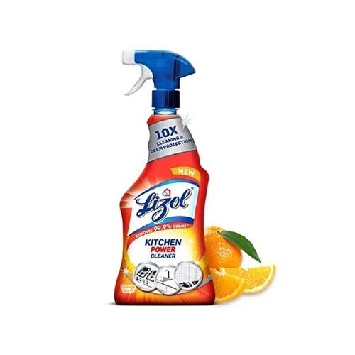 Yellow Removes 99.9% Germs 10X Power Lizol Kitchen Cleaner