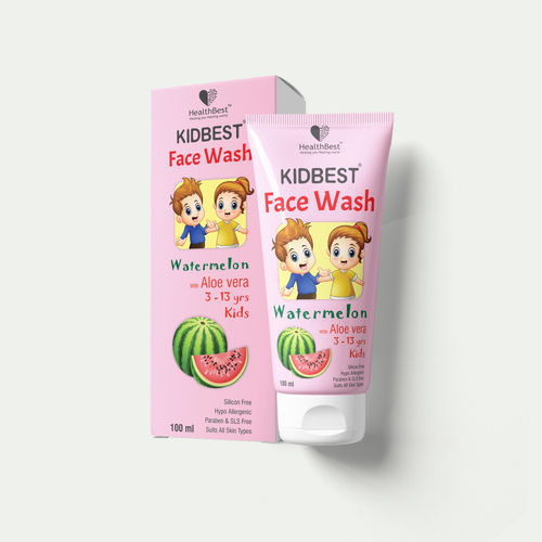 Standard Quality Watermelon Fragrant Kidbest Face Wash, For 3-13 Year Old Kids