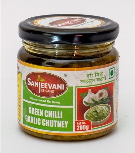 100 Percent Pure Green Chilli Pickles (Packaging Size 200 gm)