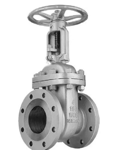 Silver 12X6X12 Inch Medium Pressure Stainless Steel Flanged Gate Valve 