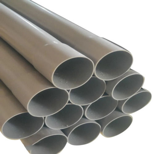 Grey 2 Mm Thick Seamless Round Rigid Pvc Pipe For Construction Use