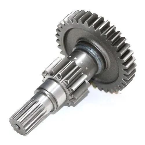 Silver 45 Hrc Corrosion Resistance Polished Finish Stainless Steel Spur Gear Shaft