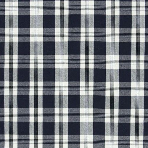 Quick Dry 45 Inches Wide 840 Yards 120 Gsm Pure Cotton Check Fabric