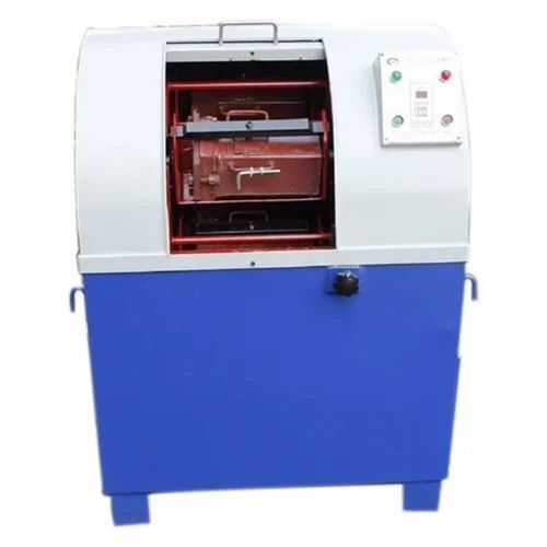 Blue And White 5 Horsepower 420 Voltage Semi Automatic Mild Steel Metal Finishing Machine