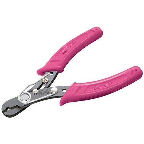 Pink And Silver 7 Inch Plastic Handle Stainless Steel Wire Stripper Plier For Industrial Use