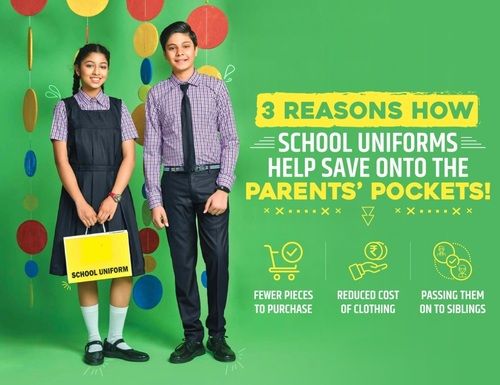 Breatheable Poly Cotton Summer School Uniform Age Group: 3 To 18