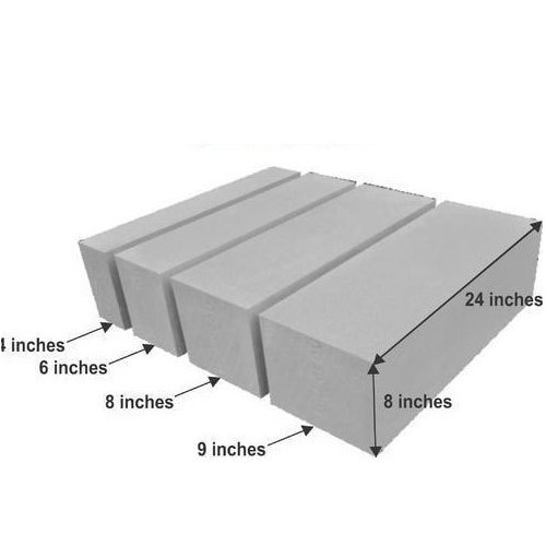 पर्यावरण के अनुकूल और अत्यधिक इन्सुलेटेड एएसी ब्रिक्स