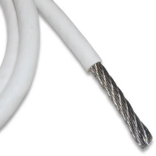 White Galvanized High Carbon Steel Pvc Coated Wire Rope For Construction Use