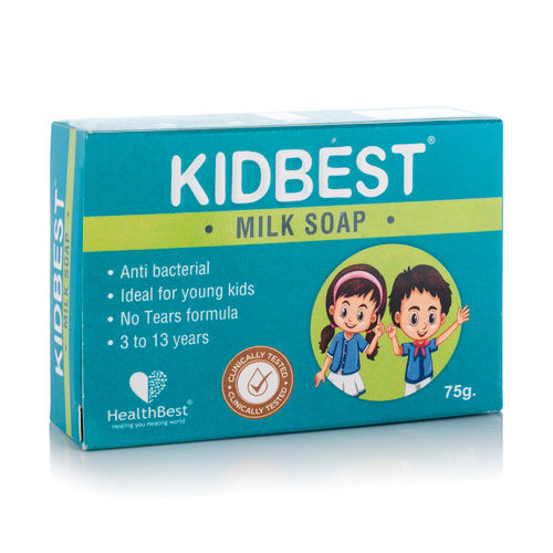 No Tear Formula Based Kidbest Milk Baby Soap - 75g