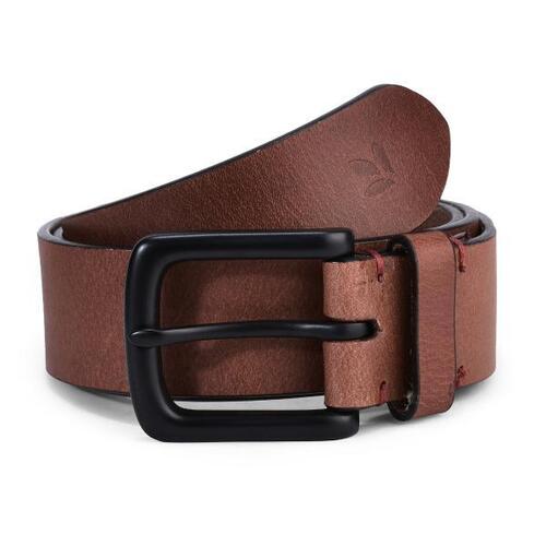 Paint Coated Mild Steel 1.5 Meter Plain Brown Leather Belt For Men