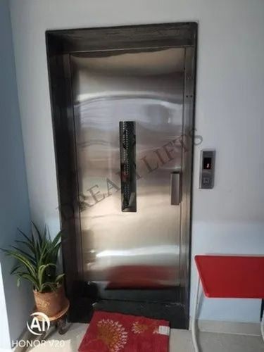 Residential Manual Door Passenger Lift With Machine Room