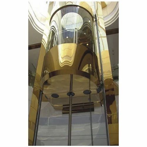 Stainless Steel Hydraulic Elevator, Height Of Cabin : 9 Feet