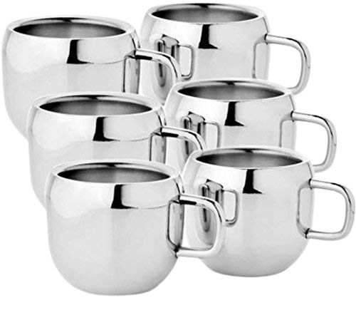 100 Ml Capacity Polished Finish Stainless Steel Cup Set For Serving Use