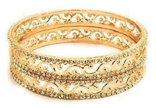 2.8 Inches Round Anti Allergy Polished Designer Bangles Gender: Women