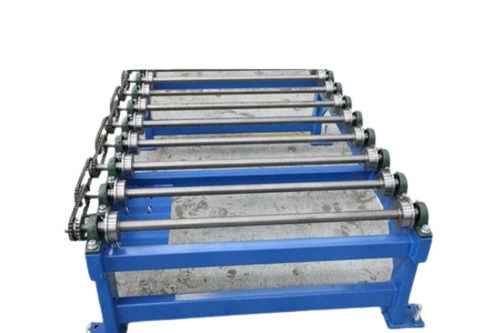 Blue 220 Voltage Fire Resistant Live Powered Chain Driven Roller Conveyor