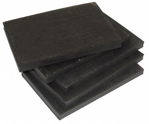 Black 6.3 Mm Thick Plain Rubber Pad