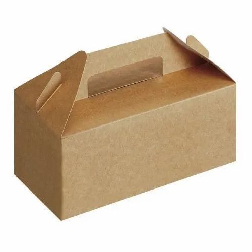 Eco Friendly Brown Rectangular Food Packaging Corrugated Box