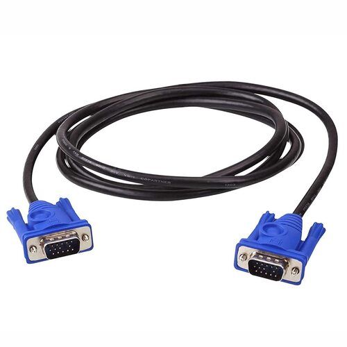 Heat Resistant And Flexible Black VGA Cables For Computer