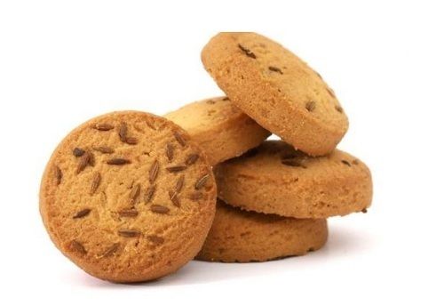 Hygienically Prepared Ready To Eat Semi-Hard Gluten Free Sweet Round Jeera Biscuit