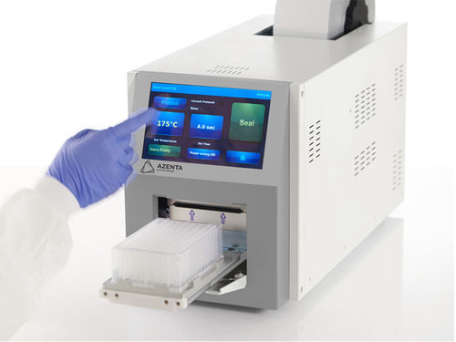 Laboratory Plate Sealer - Electric, Semi-Automatic | 0.5 to 10 secs Sealing Time, 100°C to 190°C Temperature Range, 1-Year Warranty, Ideal for Low to Medium Throughput Applications, White Color, Uniform and Consistent Sealing of Microplates