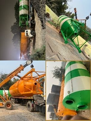 Multicolor Painted Fly Ash Silo For Construction Use