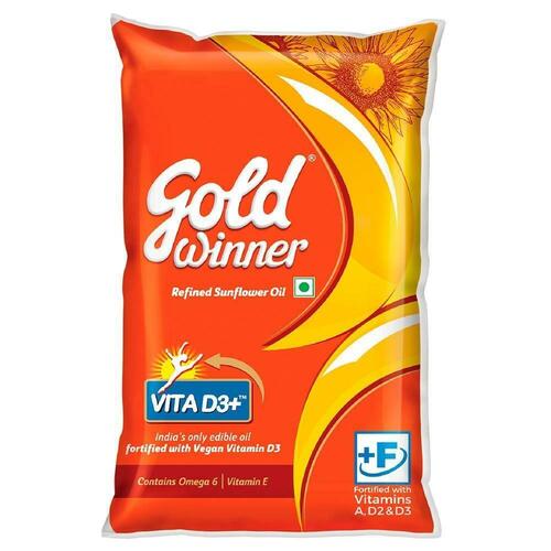 Light Yellow Vitamins A D2 And D3 Plus Goldwinner Refined Sunflower Oil