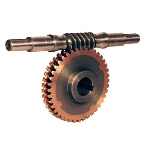 Brown 1400 Rpm Speed 500 Nm Torque Cast Iron Worm Wheel