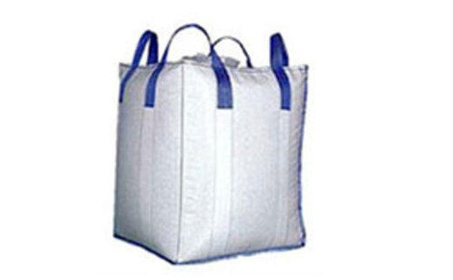  50 किलोग्राम क्षमता वाला फ्लेक्सीलूप हैंडल प्लेन वाटरप्रूफ एचडीपीई बुना हुआ बैग 