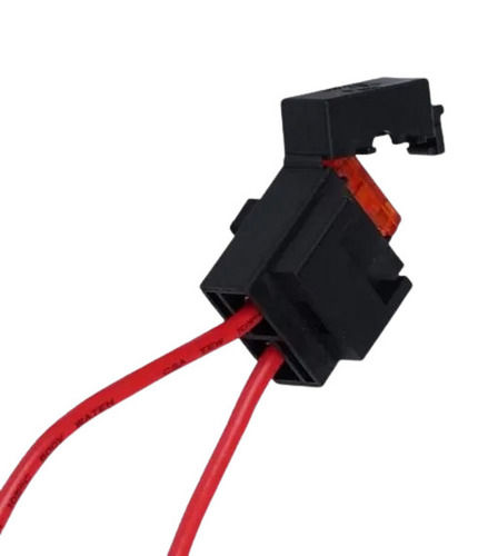 Red And Black Polycarbonate Body Battery Powered Automobile Fuse Holder