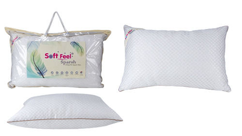 White Polyester Cotton Softfeel Sparsh Soft Pillows