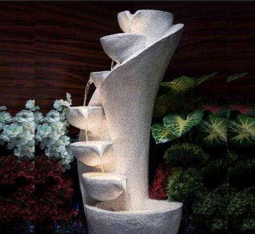 White Ceramic Angel Water Fountain For Indoor Decoration