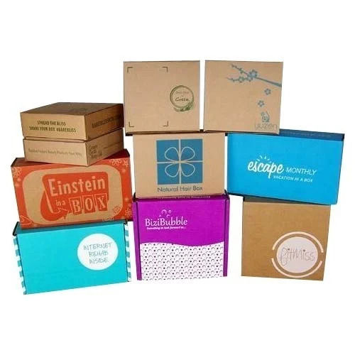 Square Printed Kraft Paper Box For Packaging Use