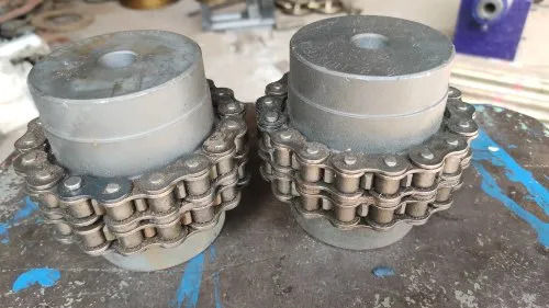 Grey Round Shape Metal Chain Coupling For Industrial Use